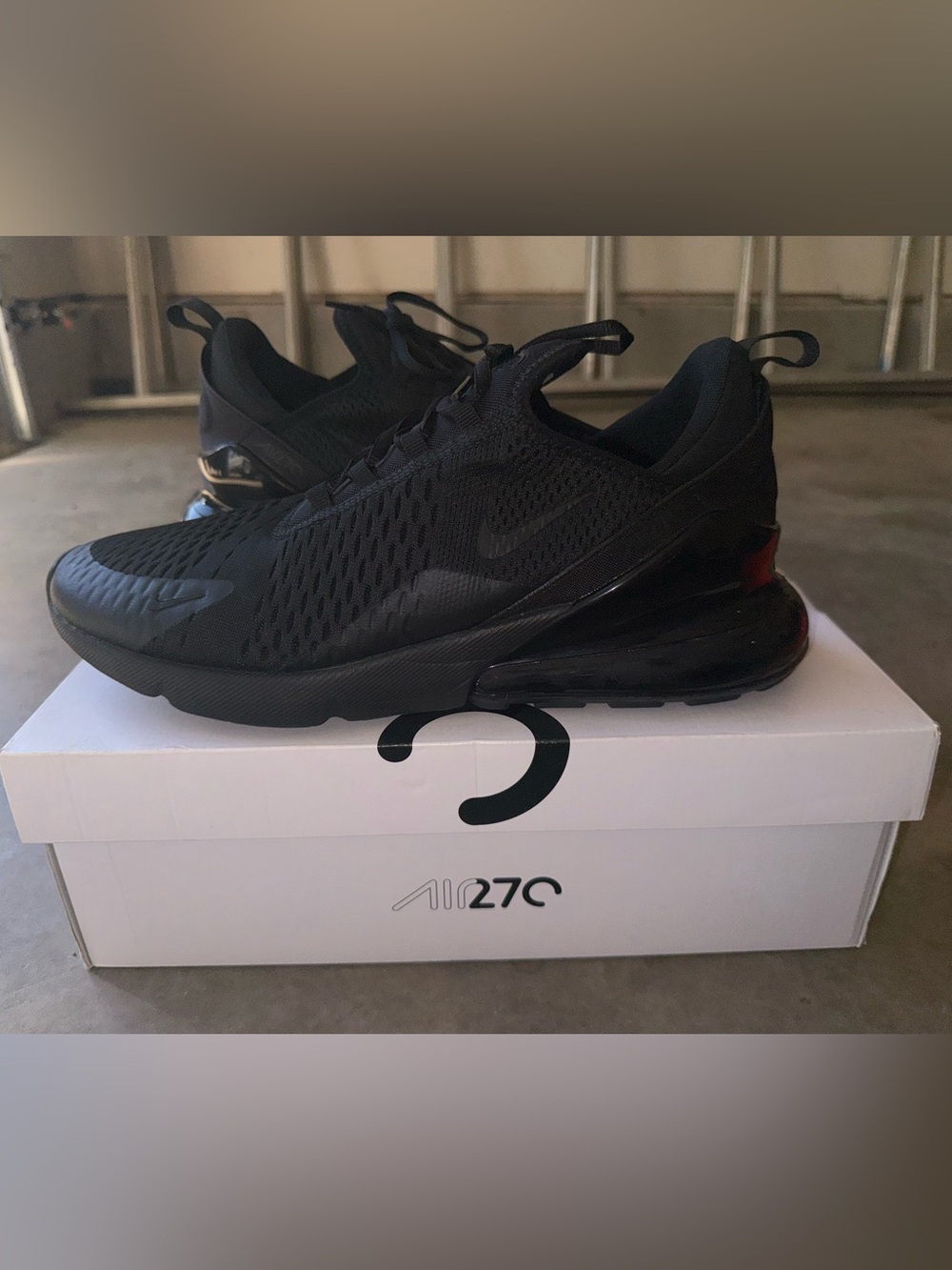 Nike Air Max 270 Men’s Athletic Sneakers - Black